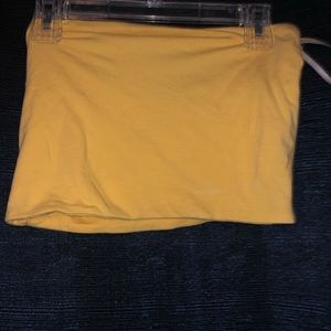 Yellow tube top